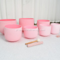 Q'I Angel Pink Frosted Singing Bowl